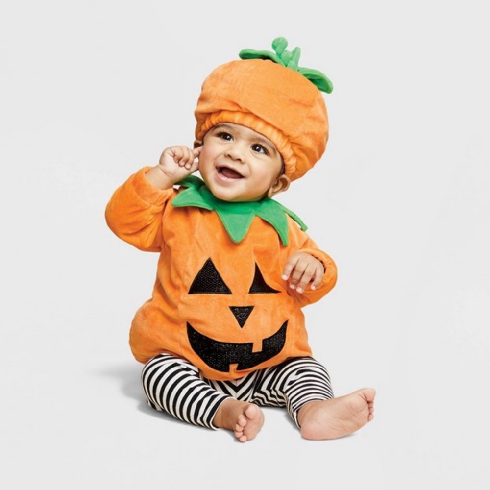 NWT PUMPKIN BABY COSTUME 12-18m
